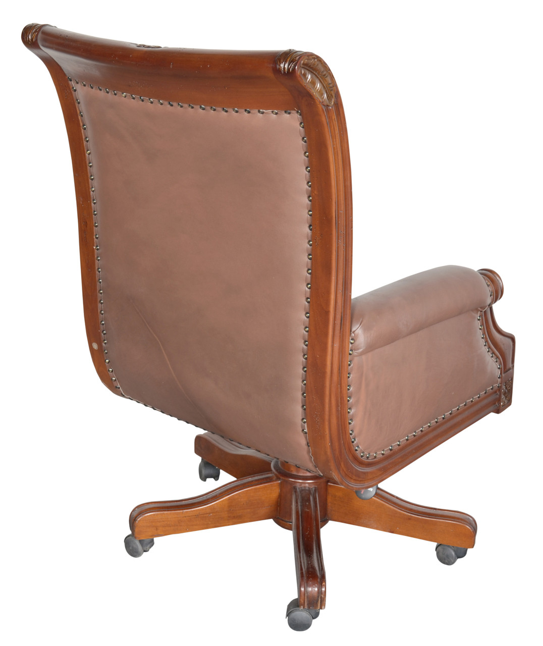 Executive Leather Office Chair Close Up Image