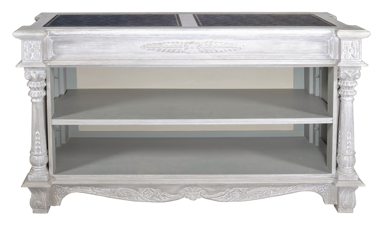 Mystique Gray Monarch Bookcase Close Up Image
