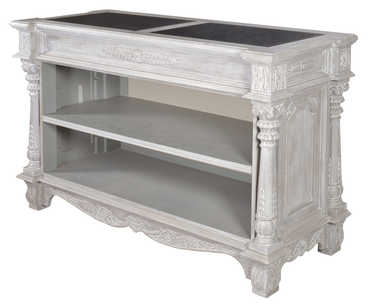Mystique Gray Monarch Bookcase