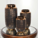 Set of 3 Copper illusion Vases