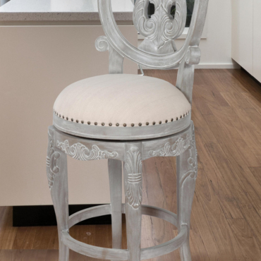 Mystique Gray Swivel Bar Stool