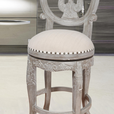 Mystique Gray Swivel Counter Stool