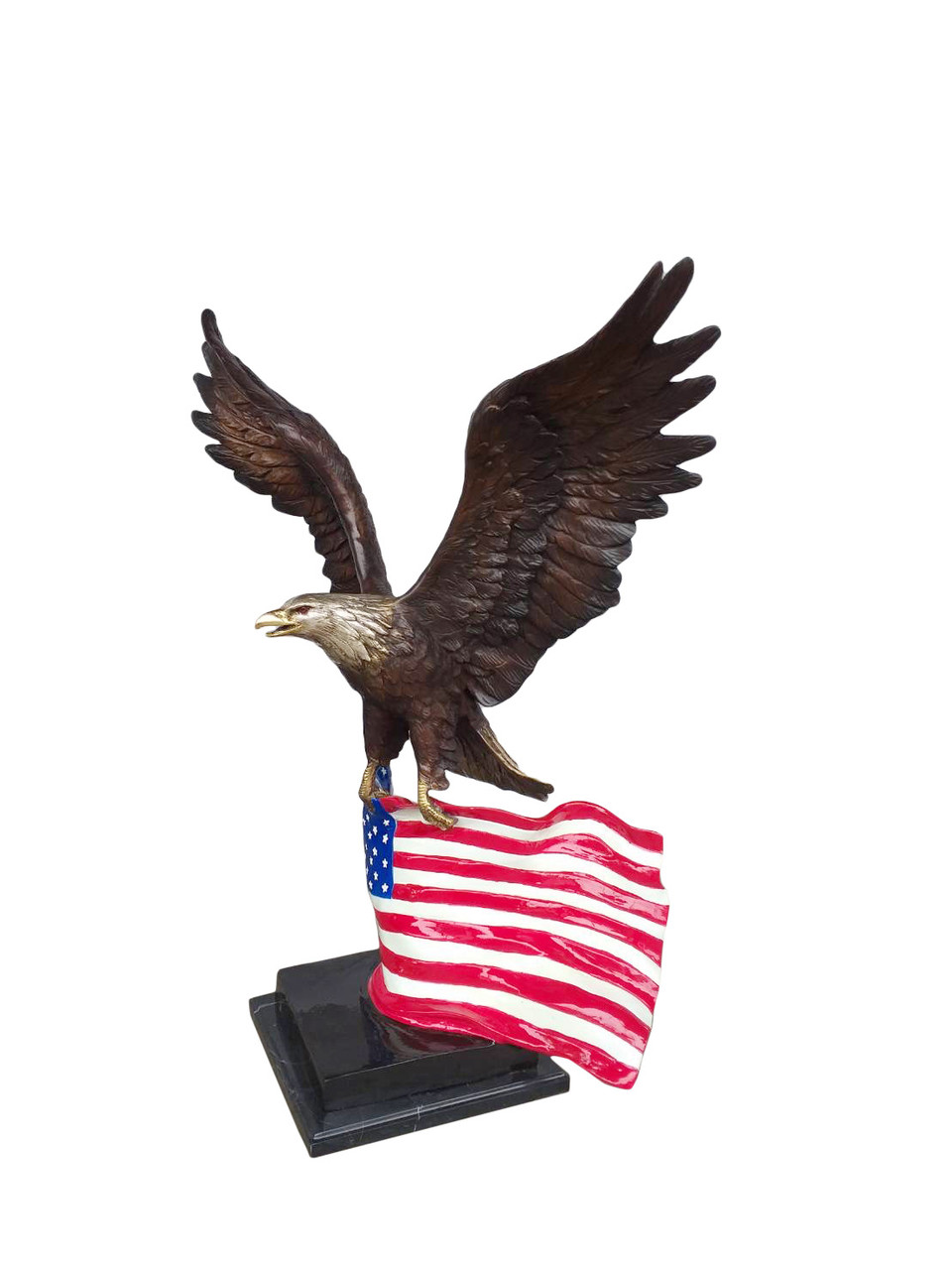 Eagle of America Flag and Marble Base Room Scene