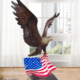 Eagle of America Flag and Marble Base