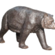 Bronze American Black Papa Bear Standing  65 Inches Long