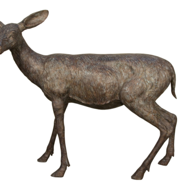 Bronze Doe Standing 57 Inches Long