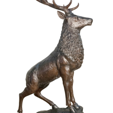 Bronze Stag On Base 75 Inches Tall