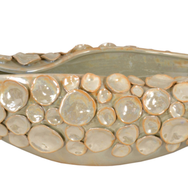 Silver Shimora Shell Centerpiece Bowl