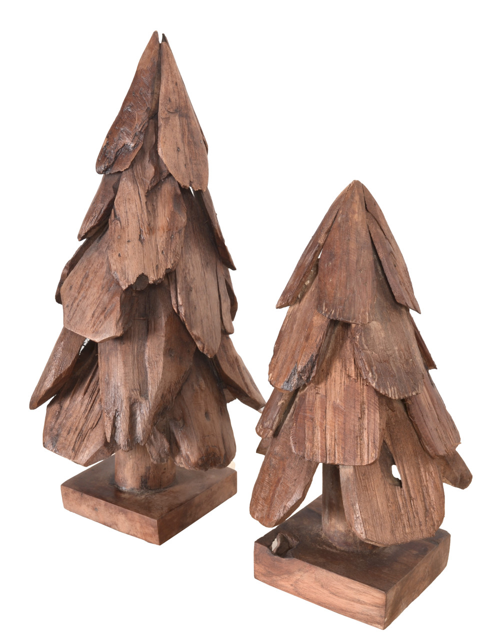 Mountain Studios Teak Tree Set of 2 Close Up Image