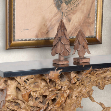 Mountain Studios Teak Tree Set of 2
