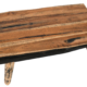 Mountain Studios Double Cutting Board Charcuterie Stand on Legs 20 Inches Natural Teak