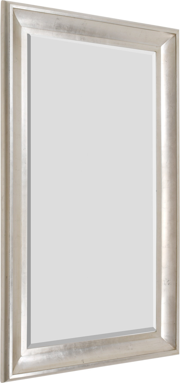 The Sterling Mirror 36X72 Silver with Champagne Wash Close Up Image