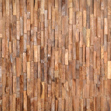 Mountain Studios Reclaimed Teak Parquet Panel 98.5 Inch