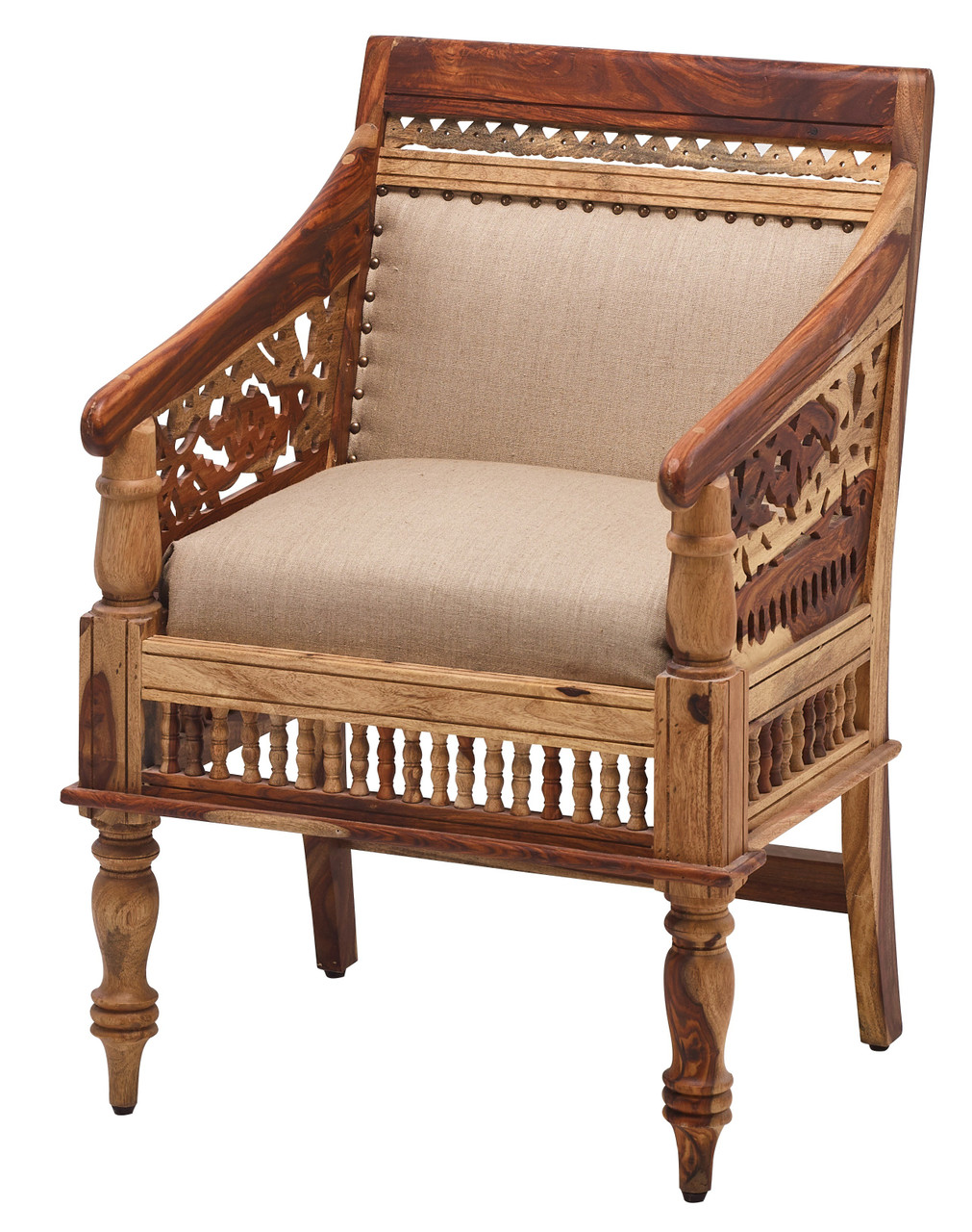 Tahoe Darby Exotic Sheesham Wood Chair 24 Inch Room Scene