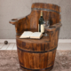 Barrel Swivel Chair Teak
