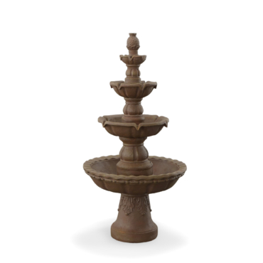 Terra Cotta Four Tiered Garden Water Fountain