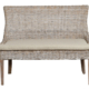 Alfresco Bench Kuba Weave Whitewash