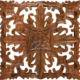 36 inch Carved Teak Square Wall D?cor