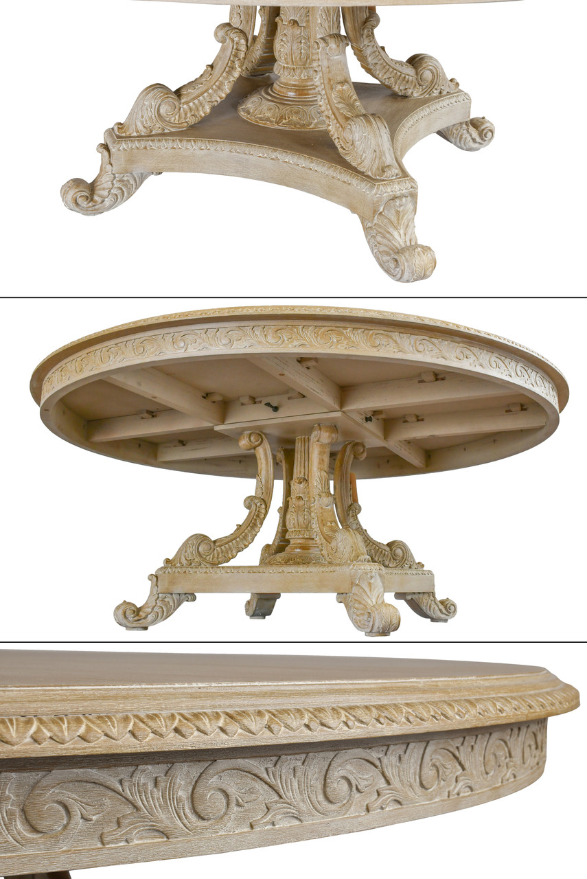 Beachstone Anglia 72 Inch Round Dining Table Set of 7 Close Up Image