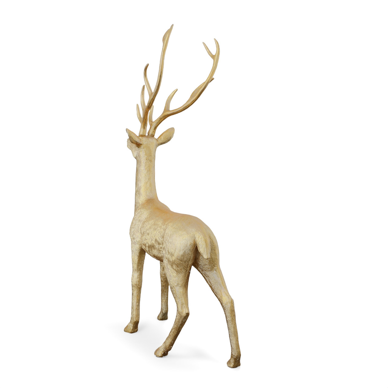 84in Gold Christmas Reindeer Close Up Image