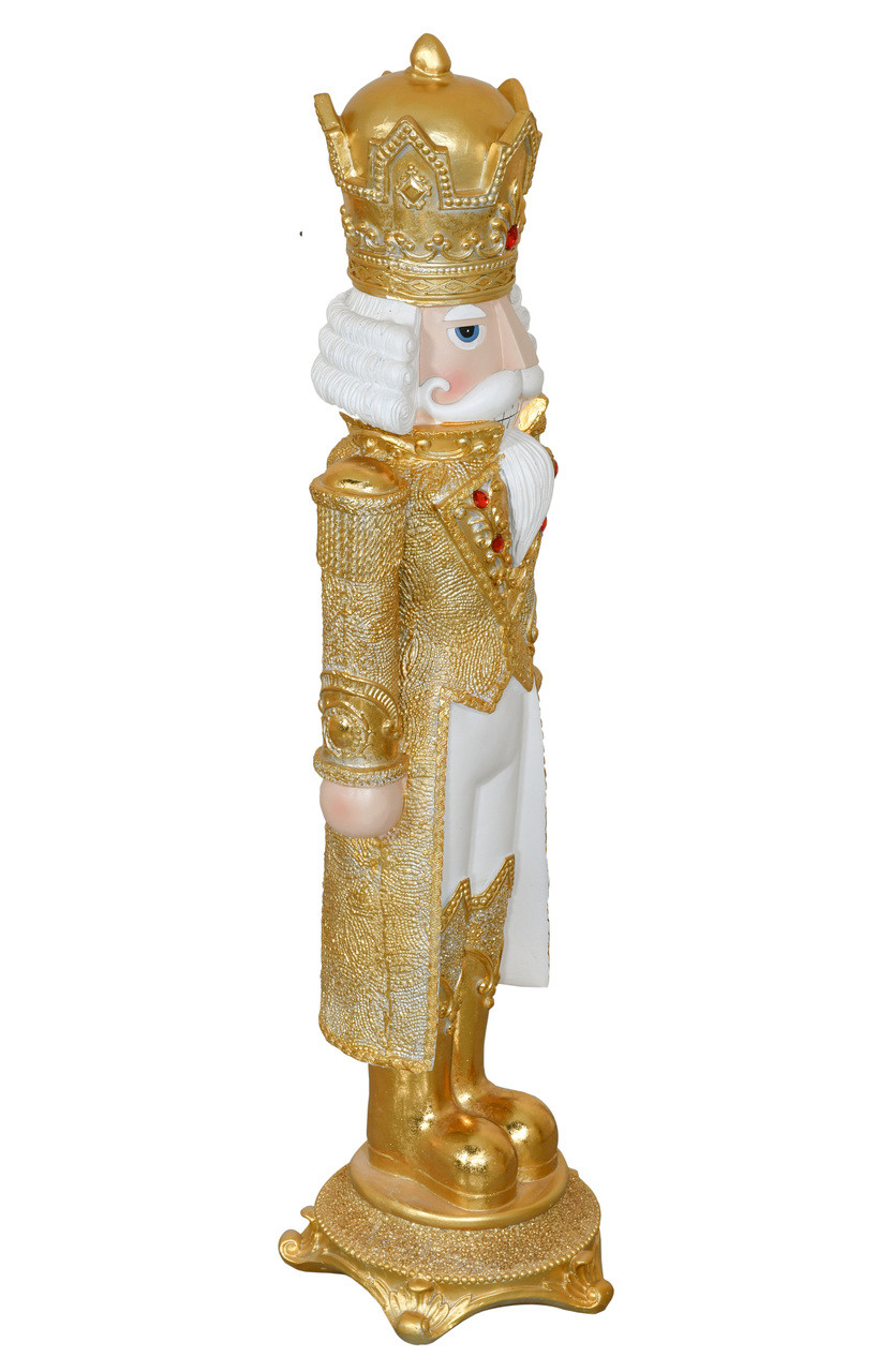 36'H Gold Nutcracker Close Up Image