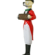 Holiday Dogman Welcome Sign Statue