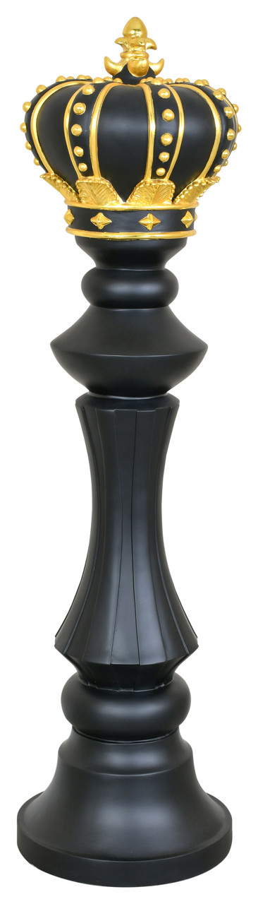 Black and Gold Chess King