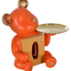 Feel Better Bear Butler Statue Tissue Box Holder