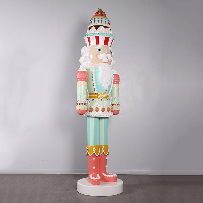 Candy Cake Christmas Nutcracker 9FT Holiday Prop Decoration Close Up Image