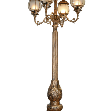 Estate Powder Coated Aluminum 5 Light Street Lamp