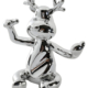 Deer Table Top Single Bottle Wine Holder
