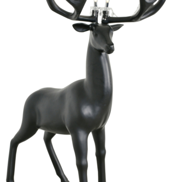 Standing Reindeer Antler Chandelier 83.5H Room Scene
