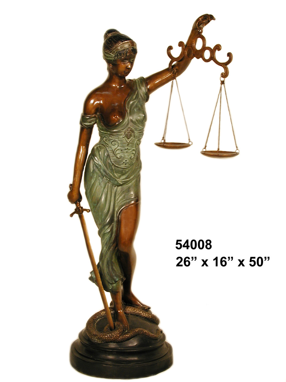 Blind Justice Bronze 48in
