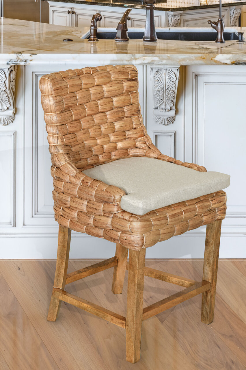 Alfresco Counter Stool Water Hyacinth Room Scene