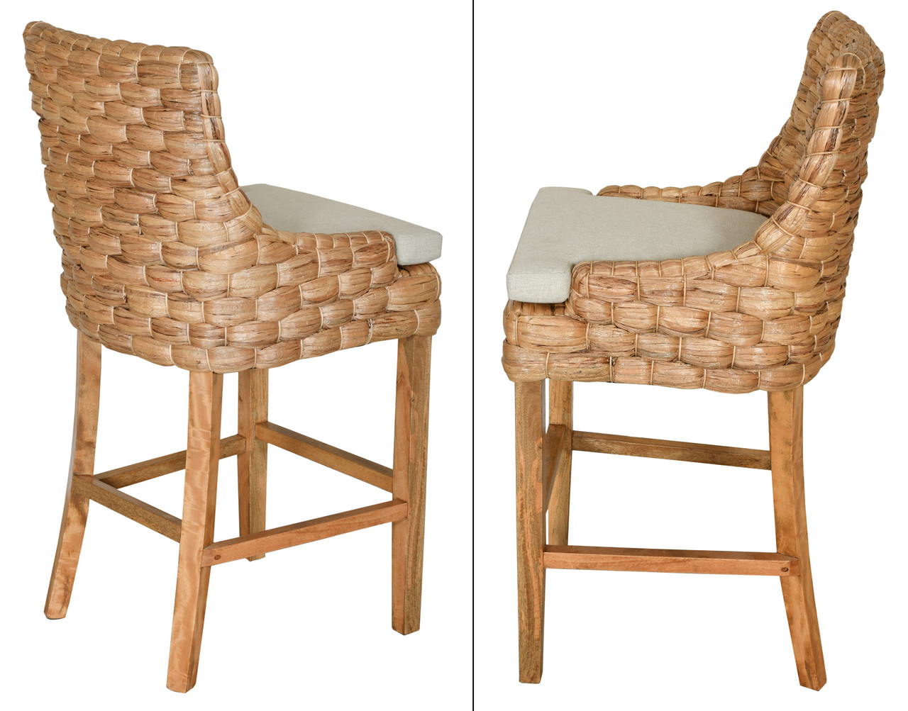 Alfresco Barstool Water Hyacinth Close Up Image