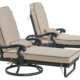 Astoria Chaise Lounge Table Set of 3, Swivel, Outdoor, Aluminum, Bridgeton Moore Patio