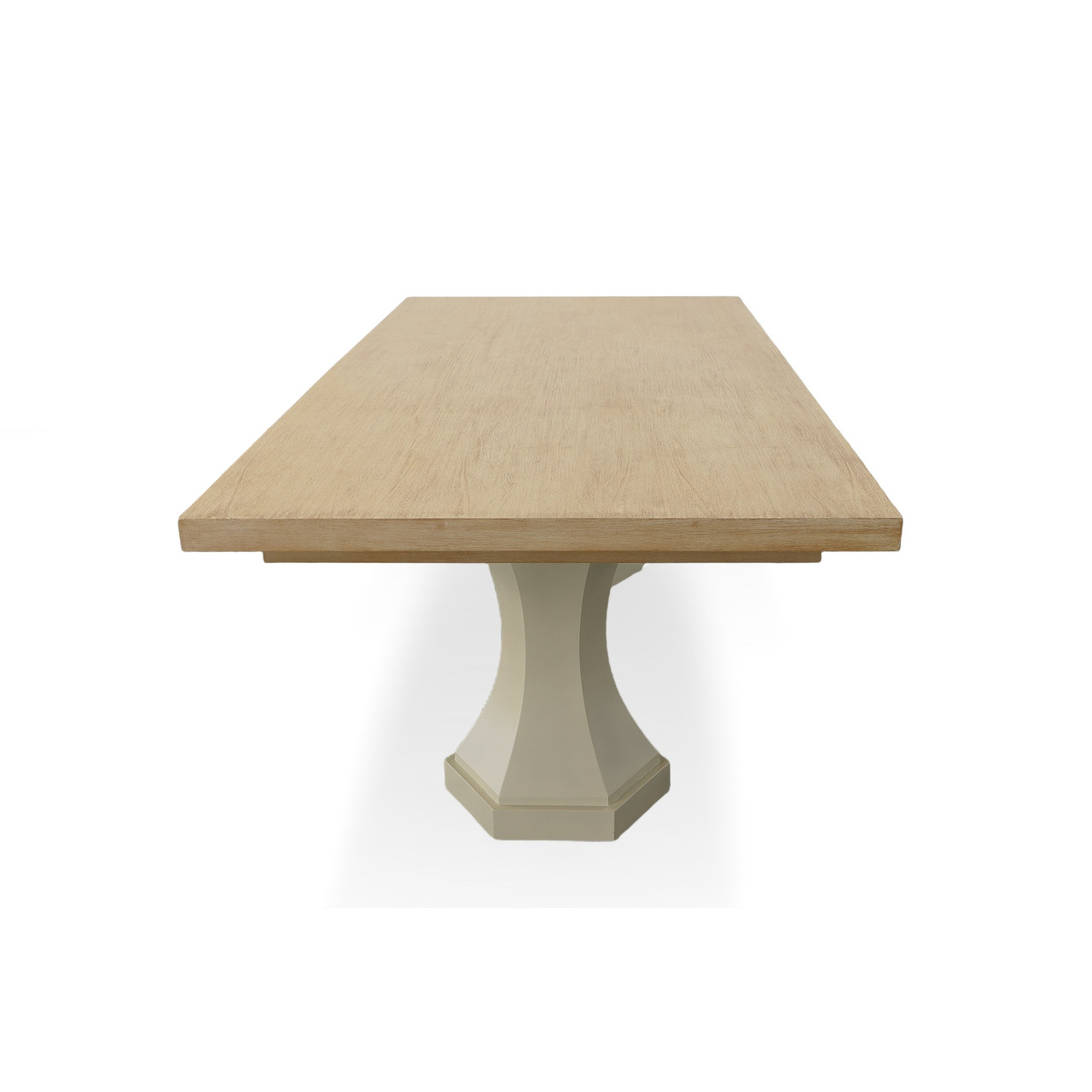 Santa Barbara Rectangle Double Pedestal Dining Table  98"W Close Up Image