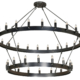Brushed Iron 2 Tier Chandelier
