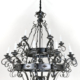 Black and Gold Iron Chandelier