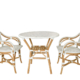 White Sierra Arm Chair Bistro Set of 3