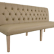 Inverness Farmhouse Bench with Faux Leather 84"W