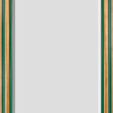 Mini Grand Victorian Mirror 24x36 Emerald with Gold