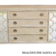 Santa Barbara Sideboard Buffet w 2 Doors and 4 Drawers 84"W