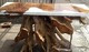 Resin Teakroot Console White 48in