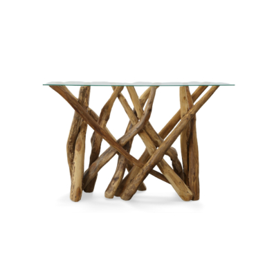 Natural Teak Root Branch Console