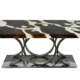 Artistic Teak Floating Table with Stainless base