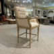 Continental Casual Upholstered High Back Stool