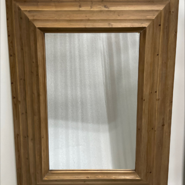 Step Down Rectangular Mirror Natural