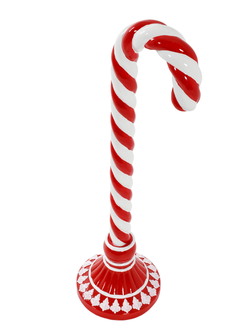 Holiday Wonderland Candy Cane Stand 35.5H Close Up Image