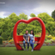 Heart Shaped Lovers Lounge Bench